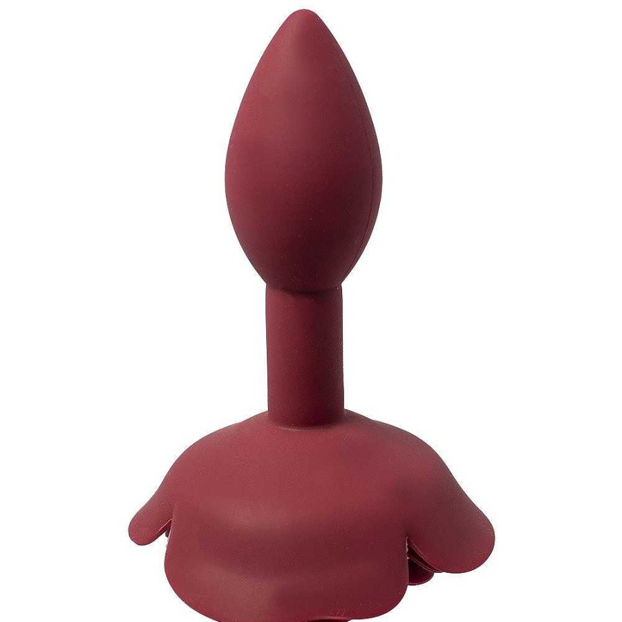 Bondara Bondara Bloomin' Booty Silicone Rose Butt Plug - 4.3 Inch Red Butt Plugs