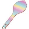 Luxe Bondara Luxe Sugar Rush Rainbow Glitter Spanking Paddle - 11.5 Inch Rainbow Glitter, Yellow Gold Fixings Floggers, Whips & Ticklers