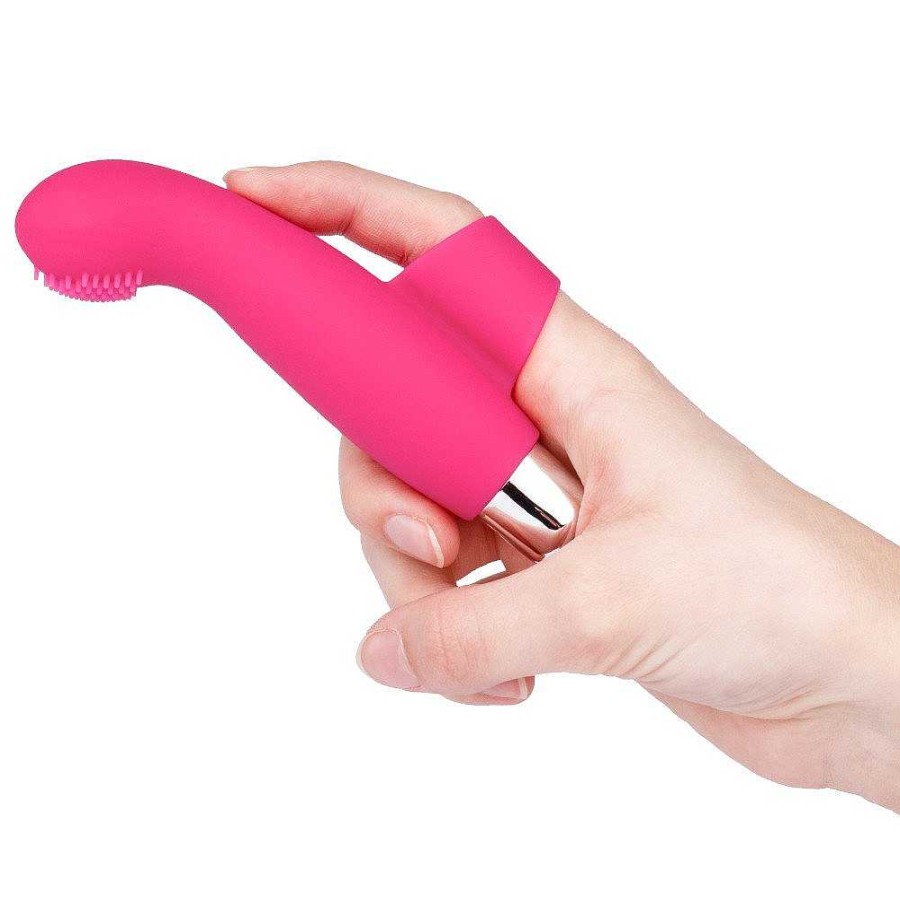 Bondara Bondara Partner In Crime Silicone 10 Function Finger Vibrator Pink Vibrators