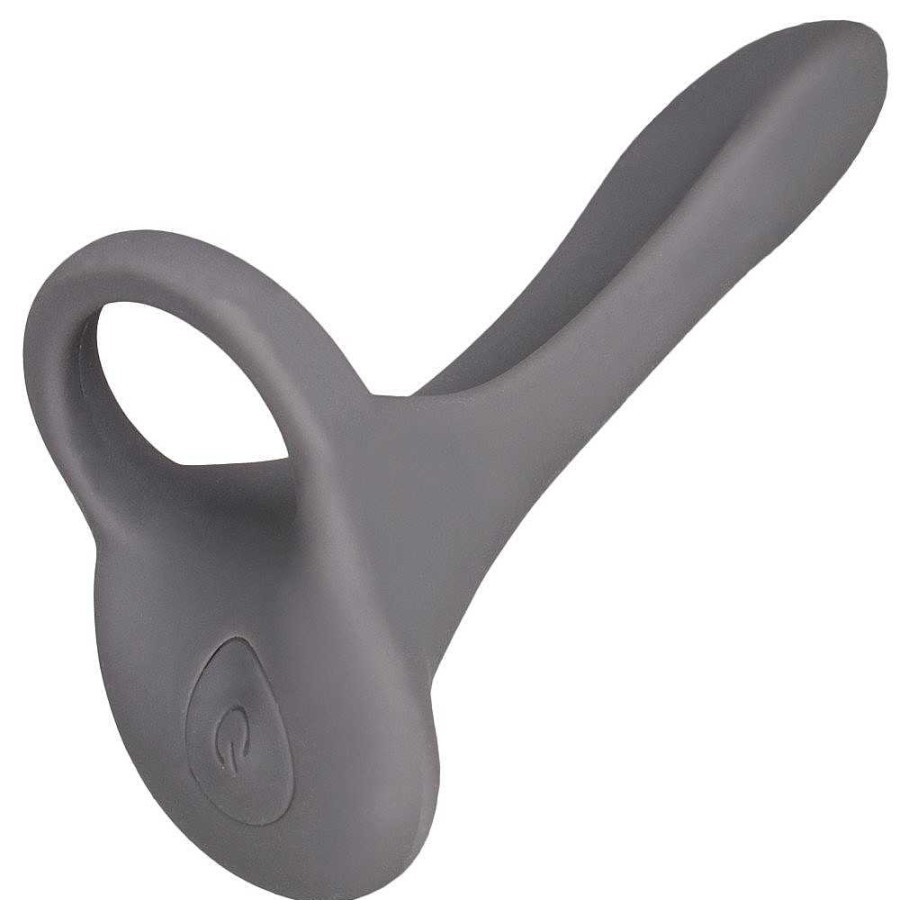 Bondara Bondara Girth Gainer 20 Function Vibrating Cock Ring Grey Or Blue Sex Toys For Couples