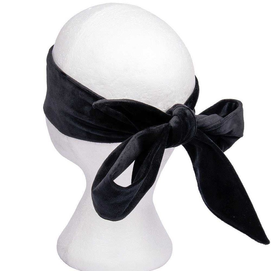 Bondara Bondara Curtain Call Velvet Blindfold Black Blindfolds, Hoods & Masks