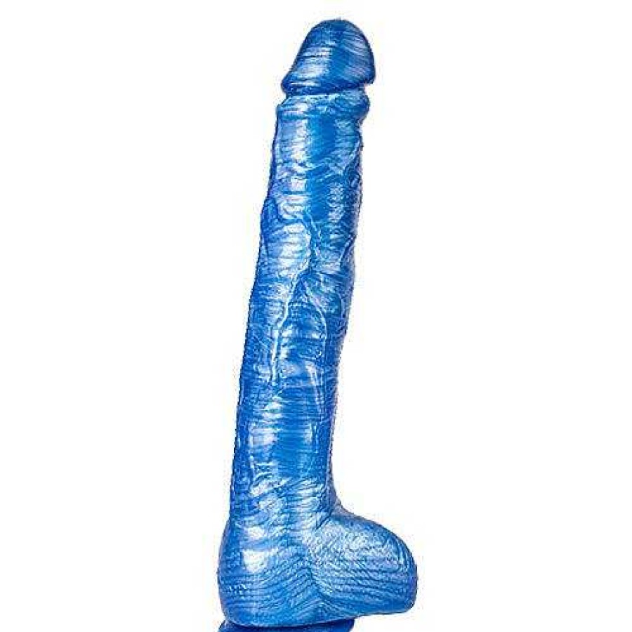 Bondara Bondara Dazzling Suction Cup Dildo - 10 Inch Blue Dildos