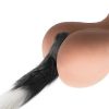 Kinky Tails Kinky Tails Vixen Faux Fur Stainless Steel Tail Butt Plug Grey Anal Toys