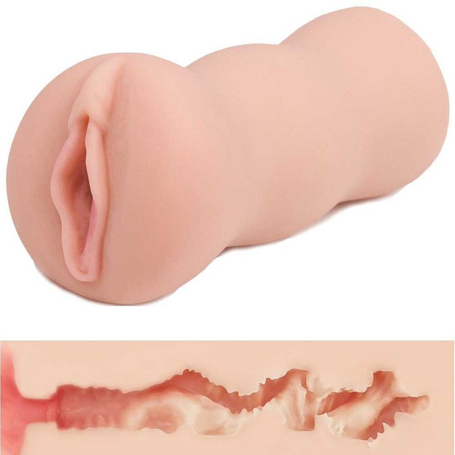 Boss Masturbators Boss Love Box Realistic Pussy Masturbator - 5 Inch Light Tone Male Sex Toys