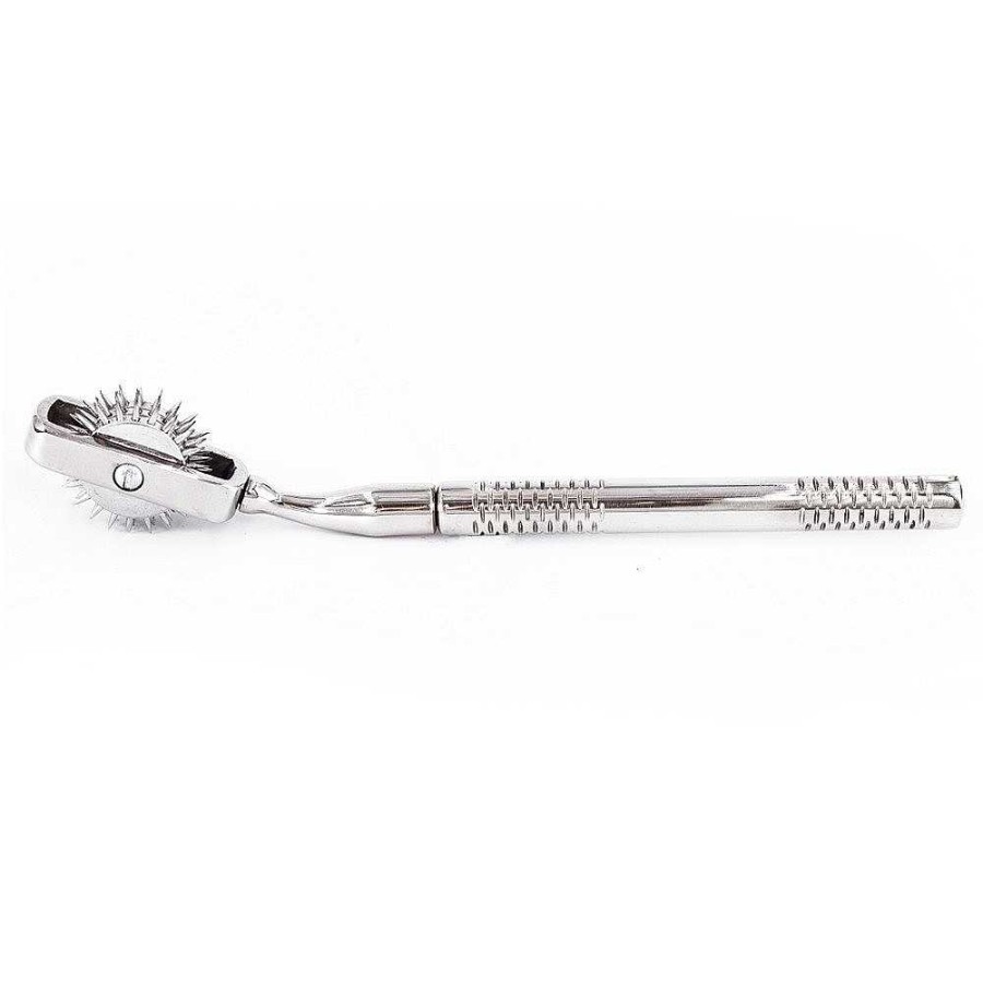 Bondara Torment Stainless Steel Wartenberg Pinwheel Set With Case Black And Red Case, Silver Pinwheels Medical Play Toys