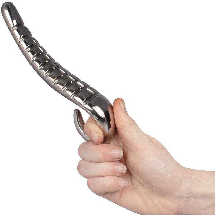 Bondara Hot Hardware Devil'S Tongue Stainless Steel Dildo - 7 Inch Silver Dildos