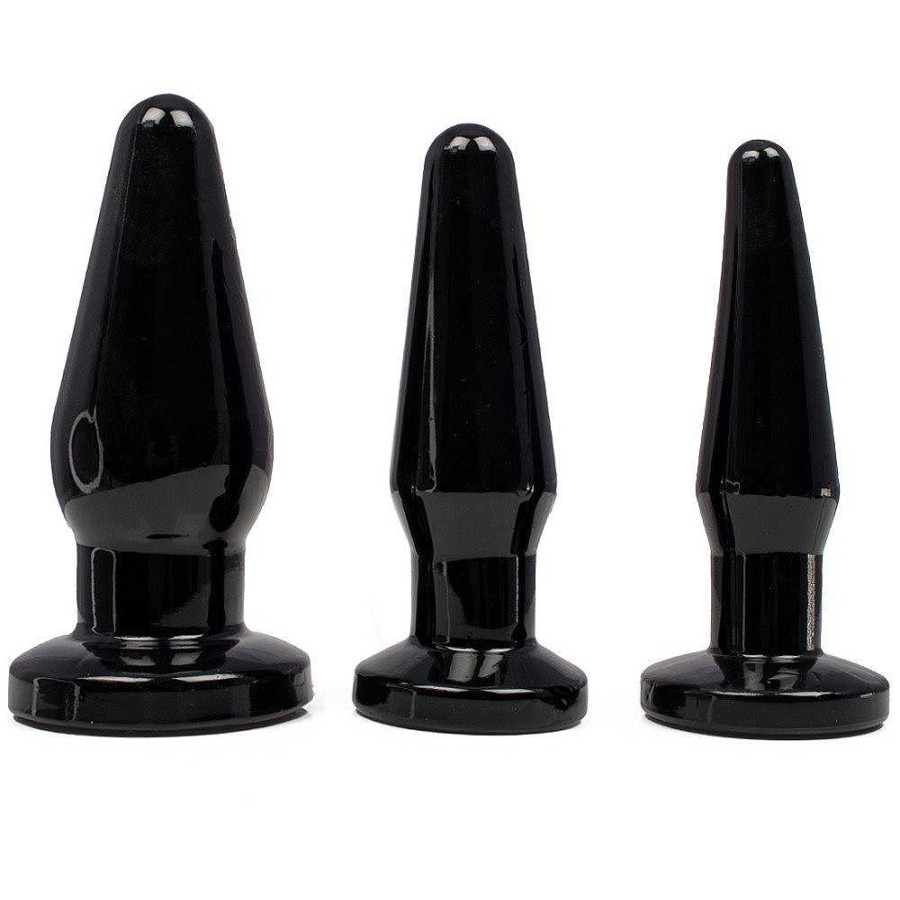 Bondara Anal Butt Plug Training Kit Black Anal Toys