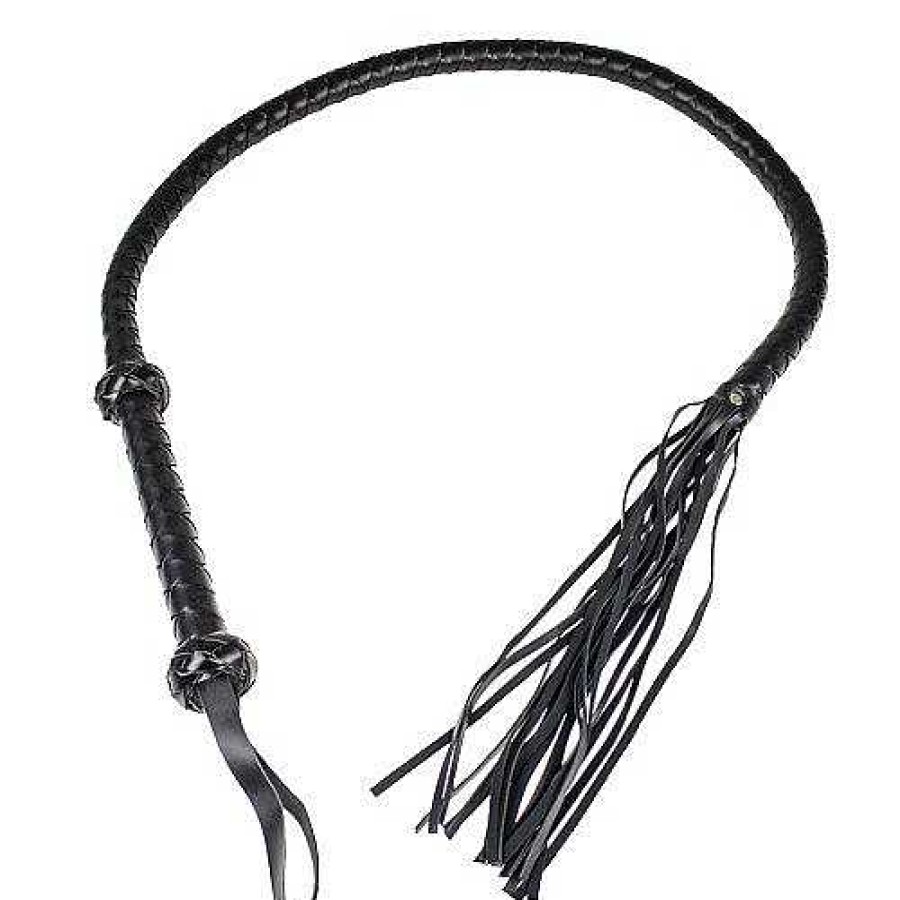 Bondara Bondara Monstrous Faux Leather Flogger Whip - 55 Inch Black Floggers, Whips & Ticklers