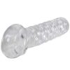 Bondara Bondara Textured Cock Sleeve With Ball Strap Clear Male Sex Toys