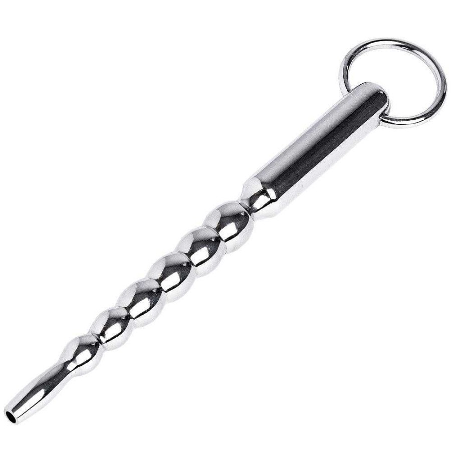 Torment Torment 7-Step Xl Urethral Sound With Through Hole - 14Cm Silver Medical Play Toys