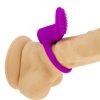 Bondara Bondara Silicone Textured Vibrating Cock Ring Magenta Sex Toys For Couples