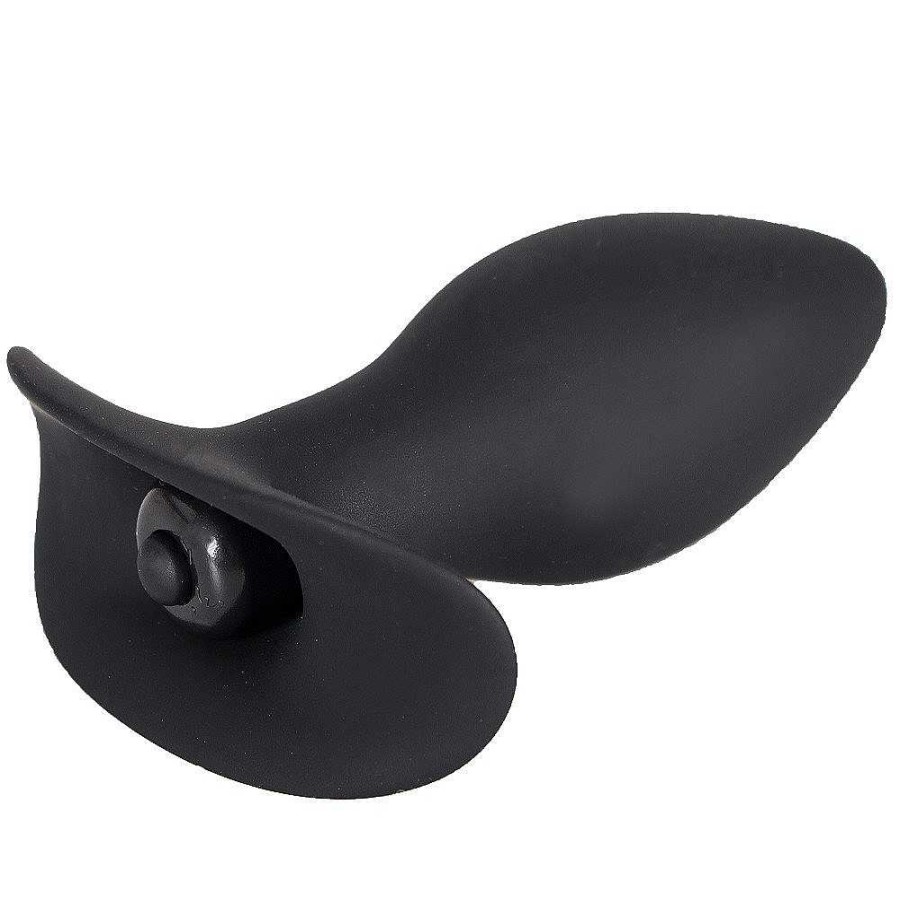 Bondara Bondara Silicone Anchor Vibrating Butt Plug - 4 Inch Black Anal Toys