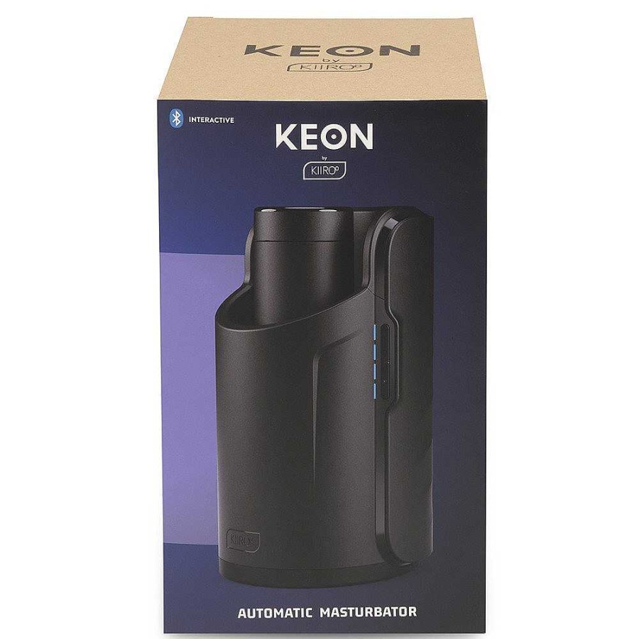 Kiiroo Kiiroo Keon Interactive Automatic Masturbator - 8 Inch Black Male Sex Toys