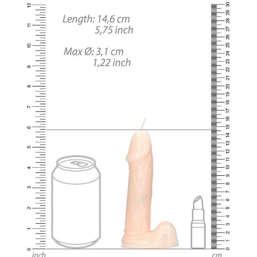 Bondara Scandalous Candles Penis Decorative Candle - 6 Inch Light Tone Sex Aids For Couples