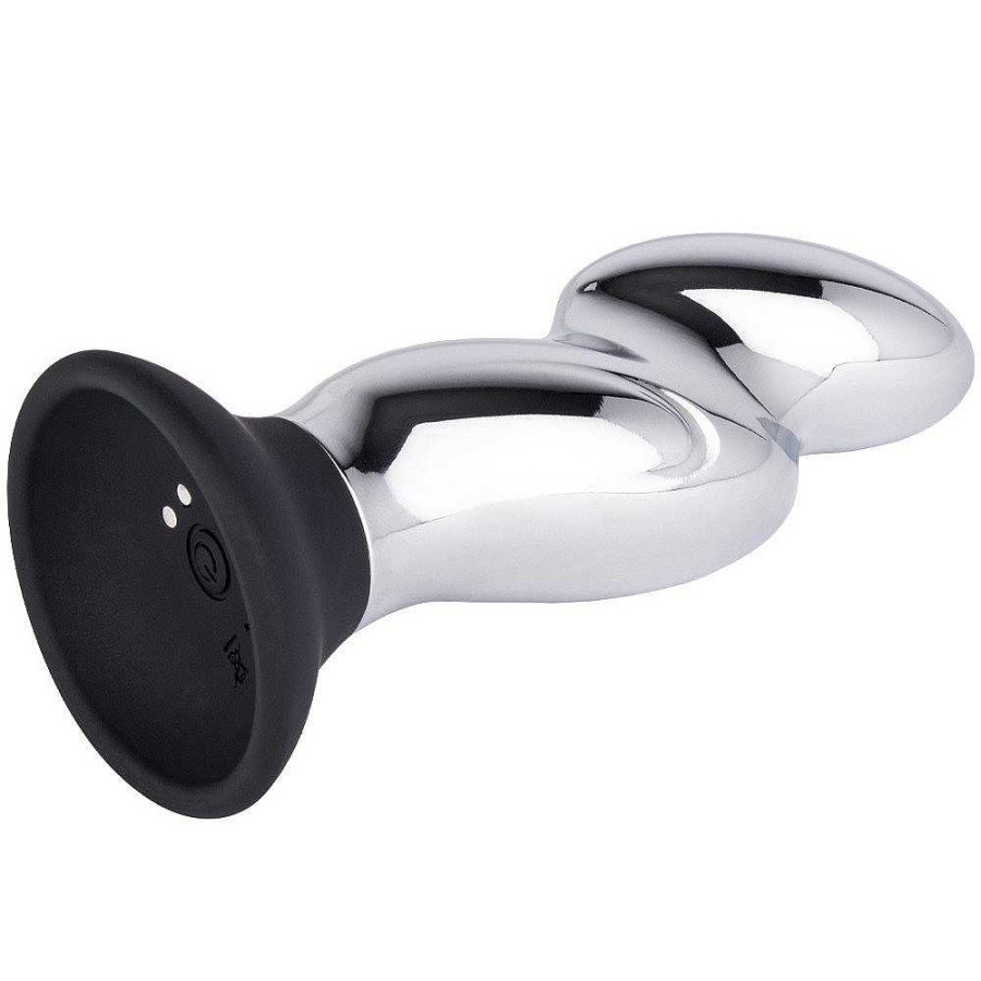 Bondara Bondara Bum Hummer 10 Function Stainless Steel Butt Plug - 5.5 Inch Silver Anal Toys