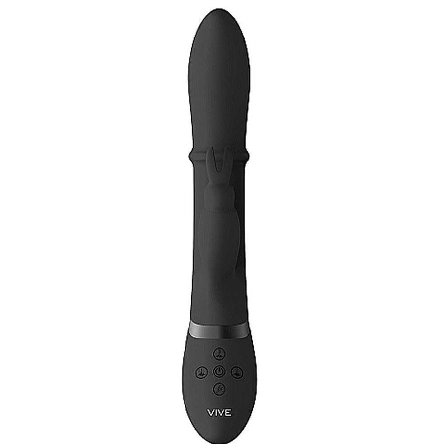 Bondara Vive Halo 20 Function Stimulating Ring G-Spot Rabbit Vibrator Black Vibrators