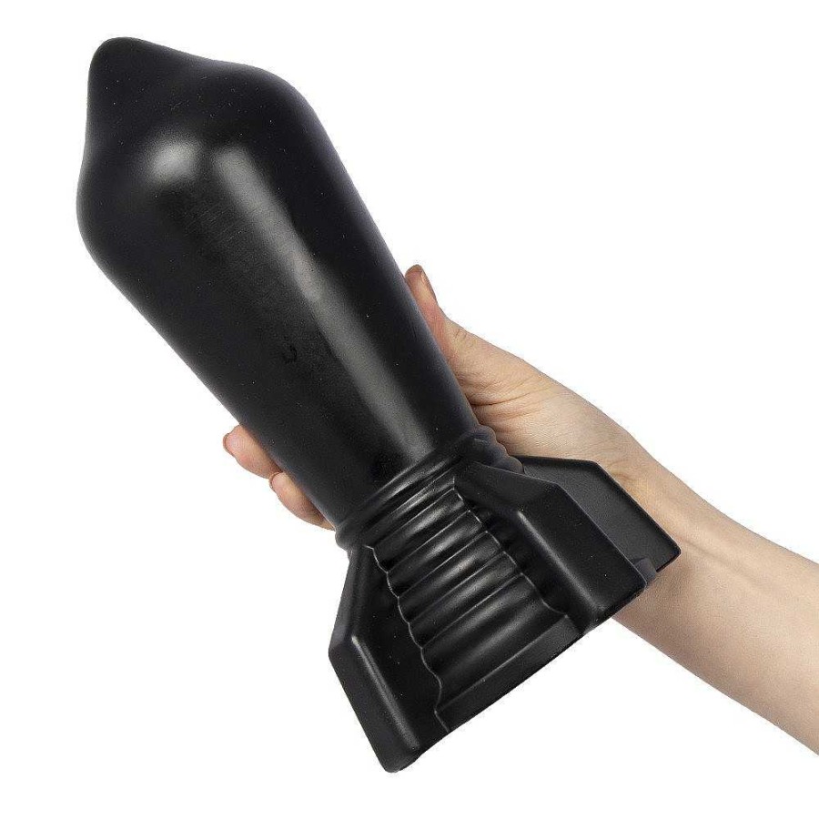 Bondara The Bombs Away Monster Butt Plug - 10 Inch Black Anal Toys