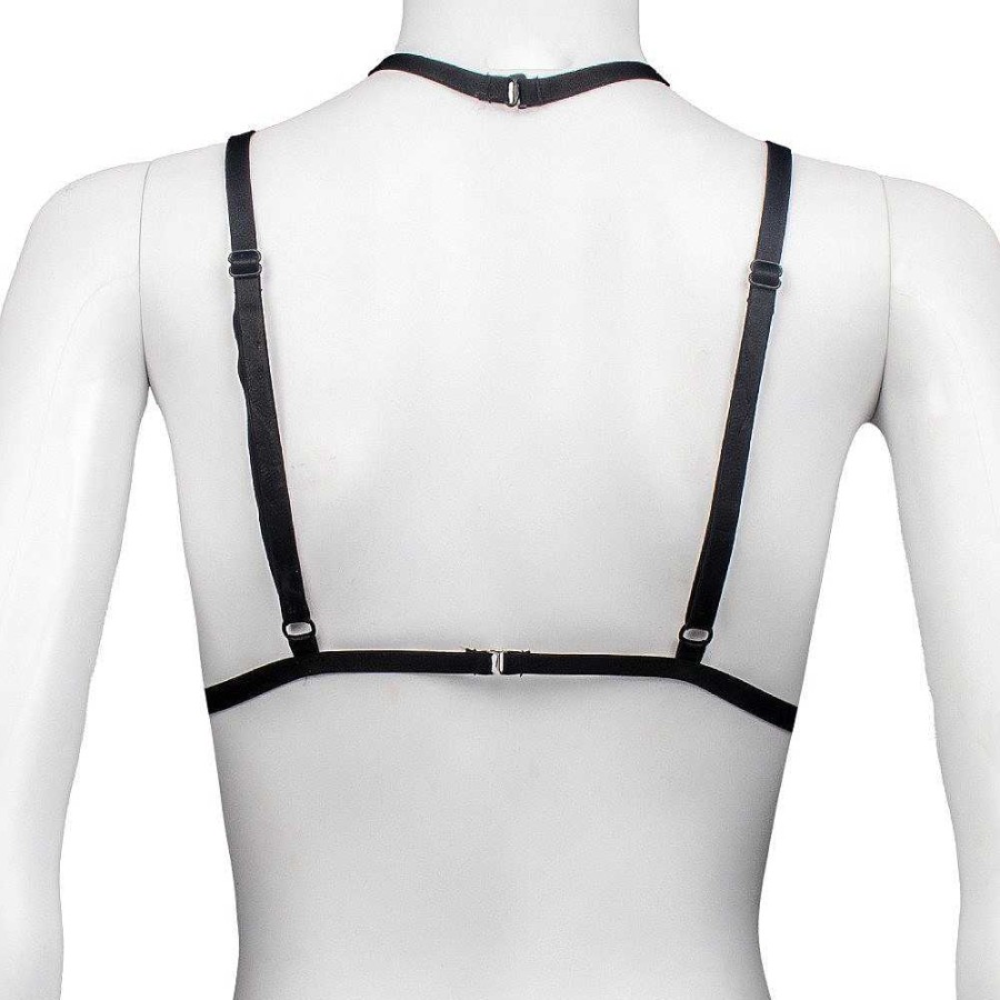 Bondara Siren Bondara Siren Strappy Open Bralette Black Fetish Clothing