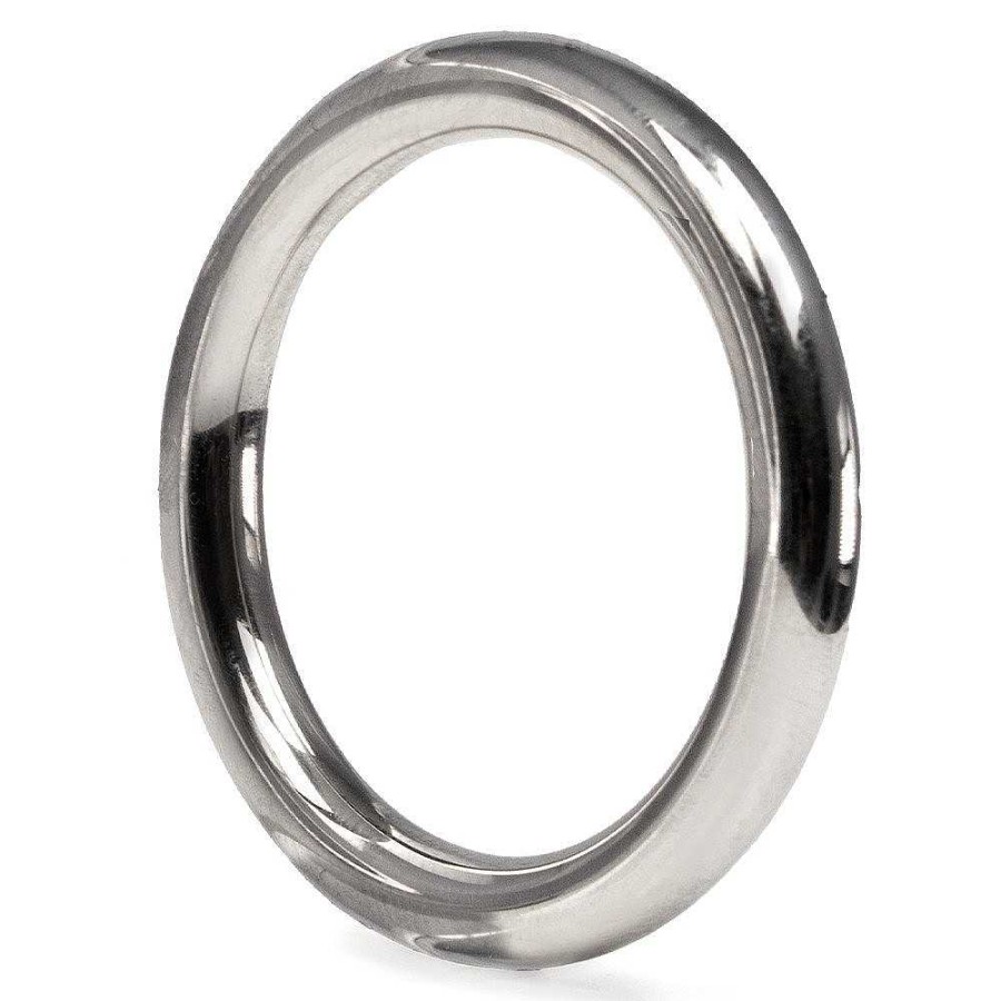 Bondara Hot Hardware Duke Stainless Steel Glans Ring - 25Mm, 30Mm Or 35Mm Silver Cock Rings