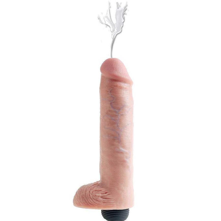 Pipedream Pipedream King Cock Light Squirting Ballsy Dildo - 8, 9, 10 Inch Light Tone Dildos