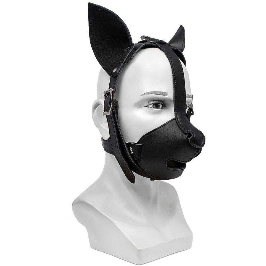 Bondara Bondage Bondara Top Dog Faux Leather Puppy Mask Black Fetish Clothing