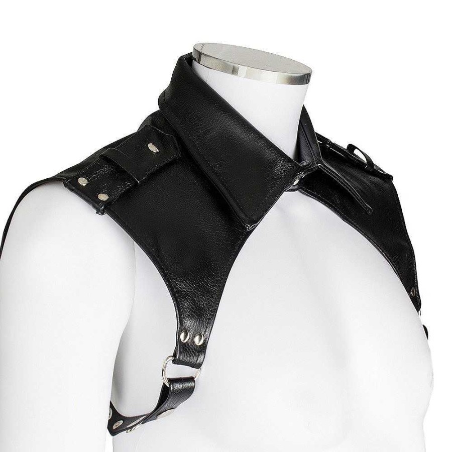 Bondara Bondara Formal Fetish Faux Leather Chest Harness Black Fetish Clothing