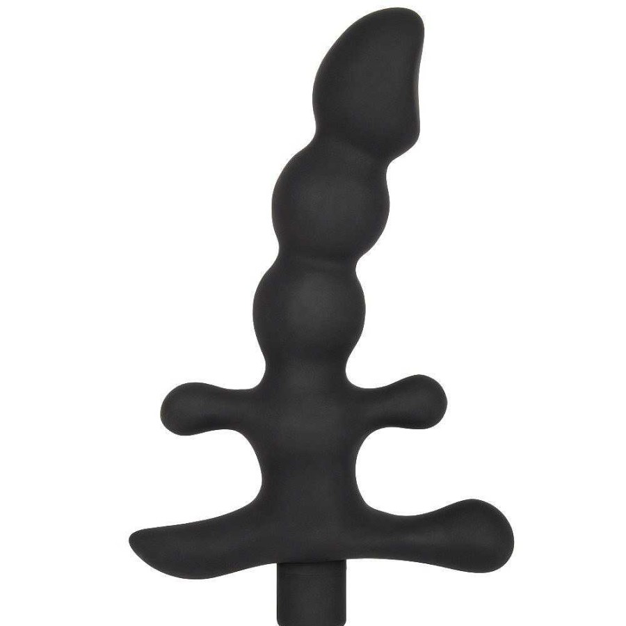 Bondara Bondara The Intruder Silicone 10 Function Anal Vibrator - 6 Inch Black Anal Toys