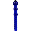 Glacier Glacier Glass Ripple And Spiral Dual-Sided Dildo - 8 Inch Blue Dildos