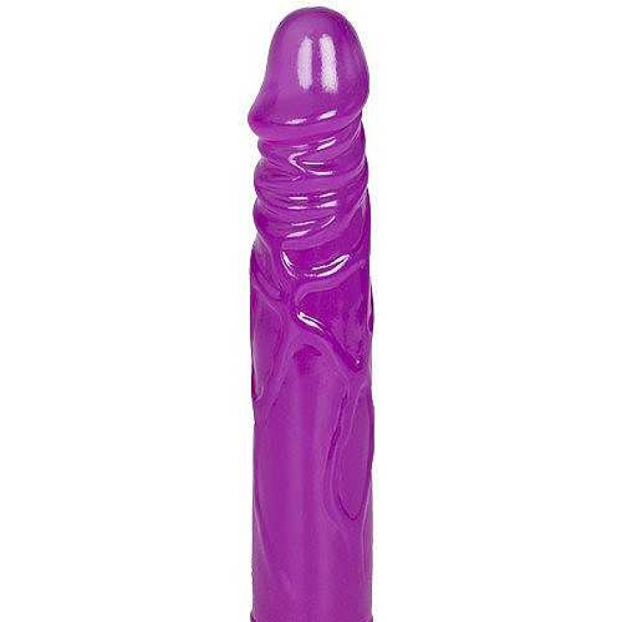 Bondara Bondara Vivid Purple Jelly Dildo - 7 Inch Clear Purple Dildos