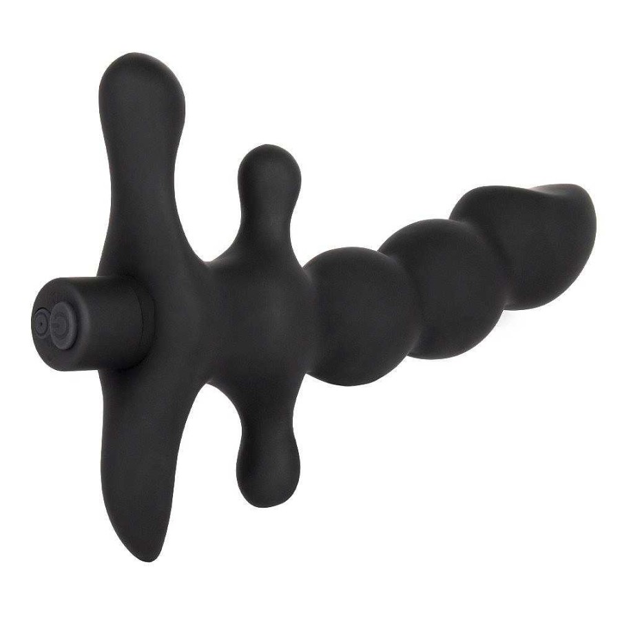 Bondara Bondara The Intruder Silicone 10 Function Anal Vibrator - 6 Inch Black Anal Toys