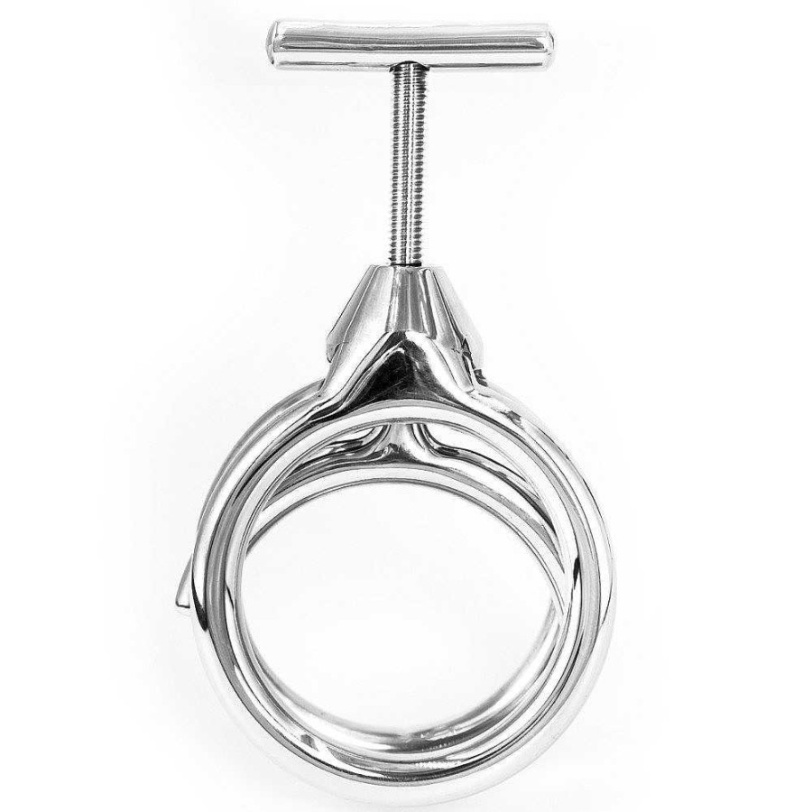 Torment Torment Nutcracker Stainless Steel Cock Cracker - 50Mm Silver Cock & Ball Play Toys