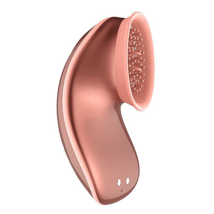 Bondara Twitch 14 Function Rechargeable Clitoral Suction Vibrator Pink Rose Vibrators