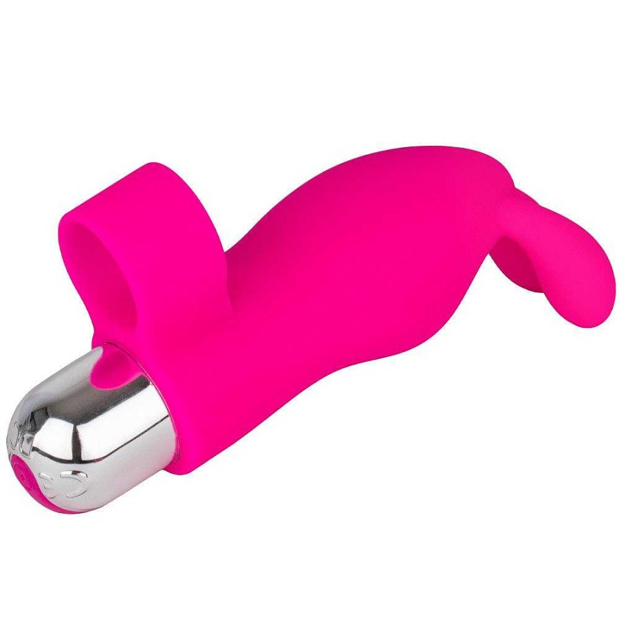 Bondara Bondara Rabbit 10 Function Rechargeable Finger Vibrator Pink Vibrators