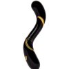 Bondara Glacier Glass Gold Rush Black G-Spot Dildo - 7 Inch Black And Gold Dildos