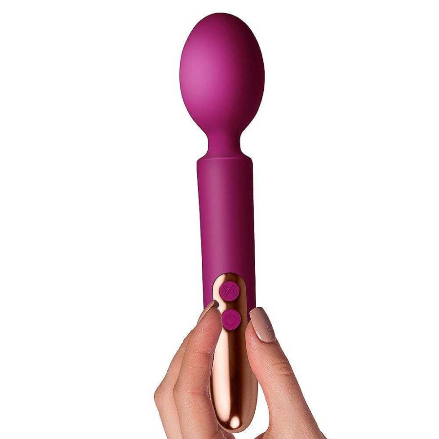 Rocks Off Rocks-Off Oriel 10 Function Rechargeable Wand Vibrator Purple Vibrators