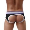 Bondara Lingerie Bondara Man Black Sporty Backless Brief Black And White Men'S Sexy Underwear