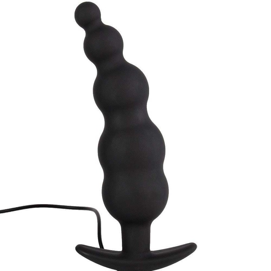 Bondara Bondara Bubble Butt Silicone 12 Function Butt Plug - 4.8 Inch Black Anal Toys