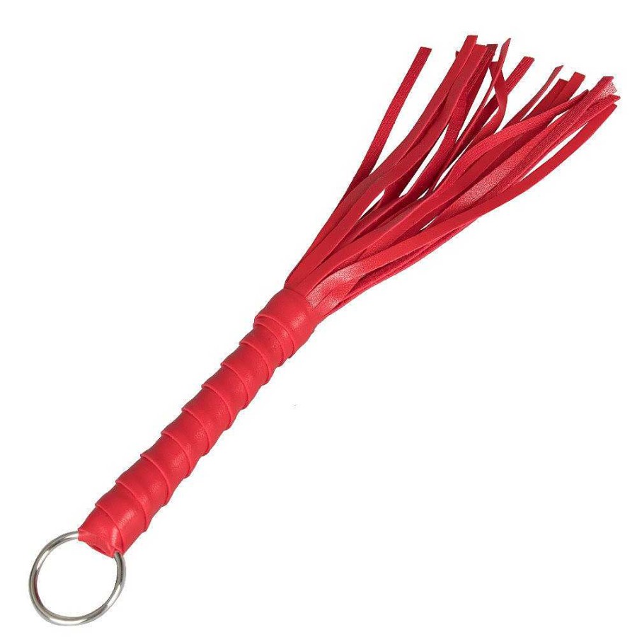 Bondara Bondara To The Point Mini Flogger - 11 Inch Red Bondage Restraints & Handcuffs