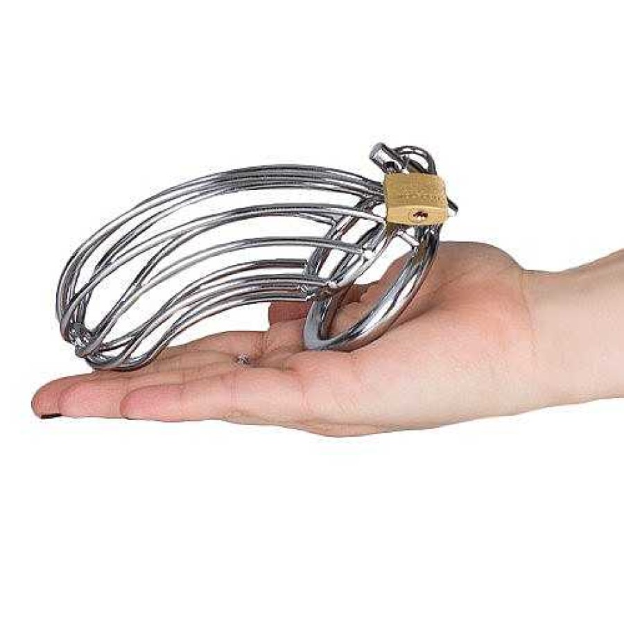 Bondara Torment Birdcage Stainless Steel Chastity Cage Silver Chastity Devices