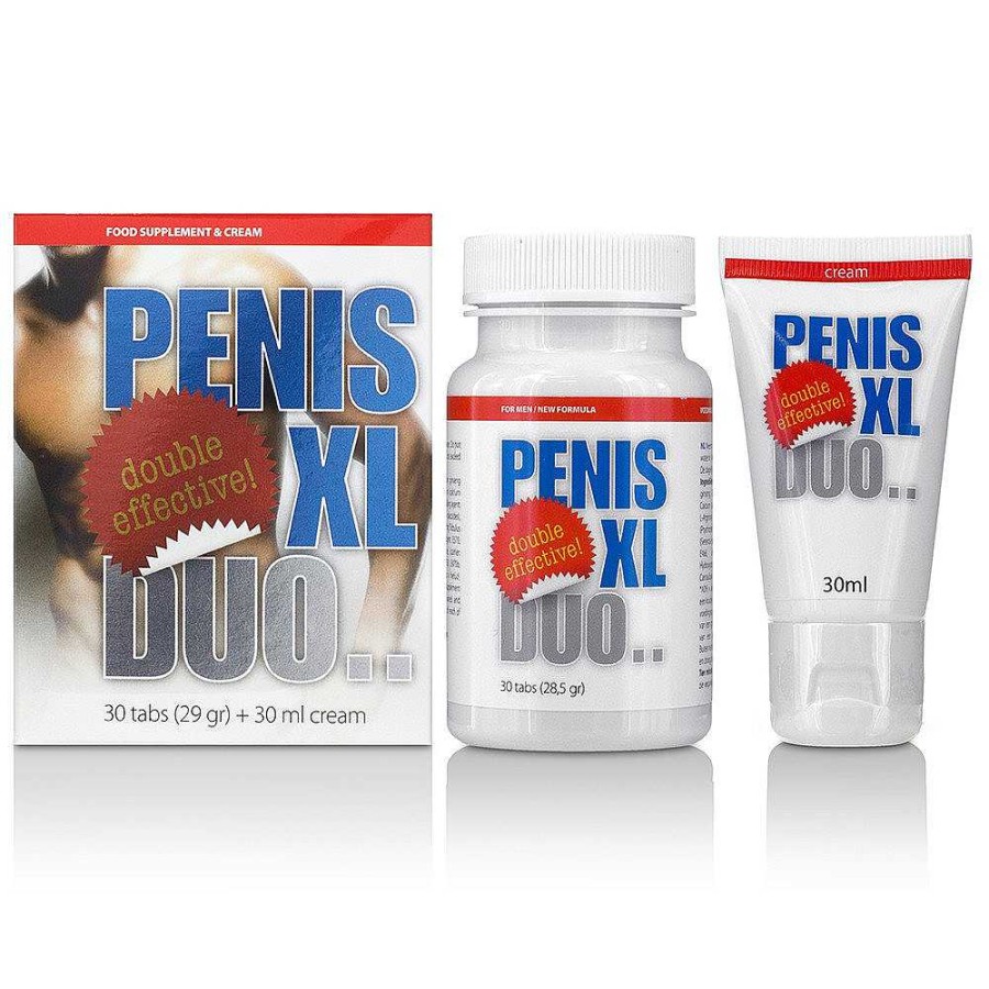 Bondara Penis Xl Duo Pills And Cream Double Pack - 30 Capsules Male Sex Aids