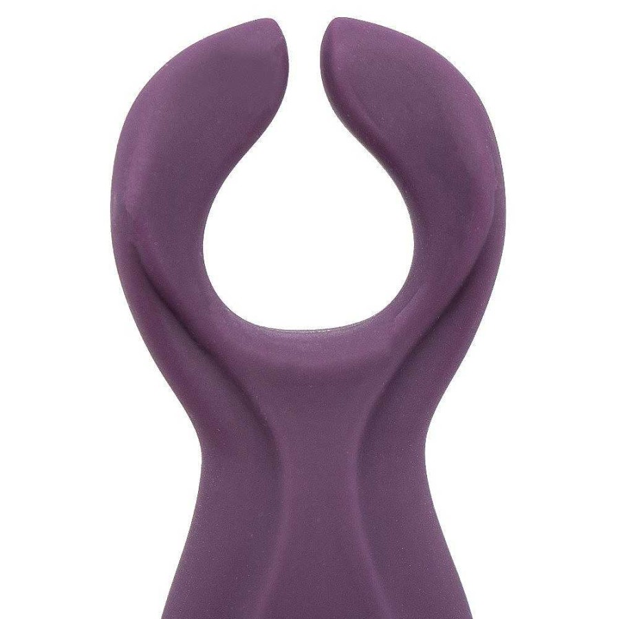 Bondara Bondara Silicone Rechargeable Vibrating Nipple & Clit Stim Purple Vibrators