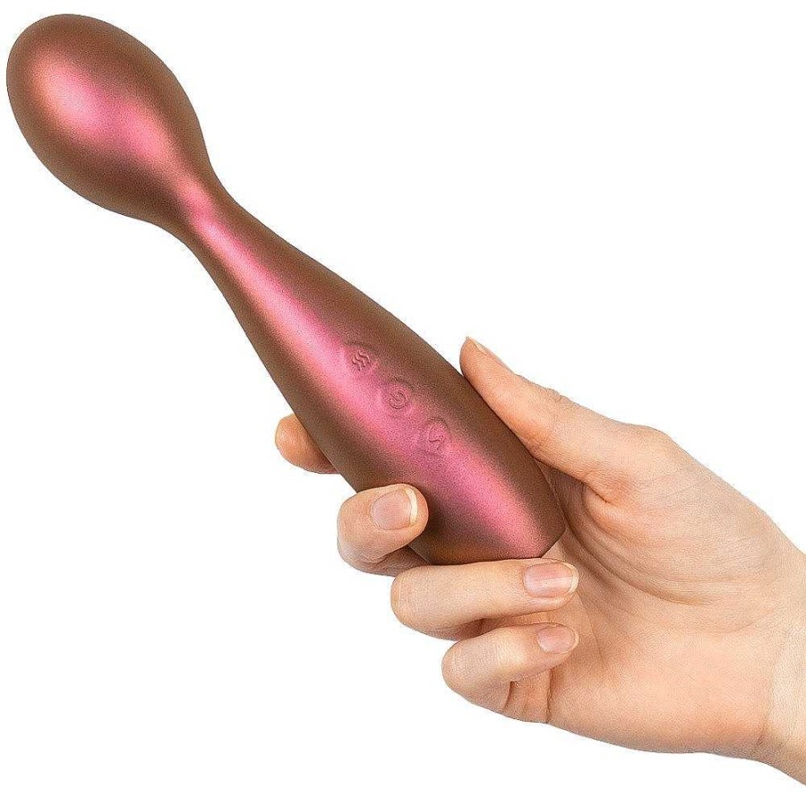 Bondara Bondara Cosmos Metallic 10 Function Wand Vibrator Red Vibrators