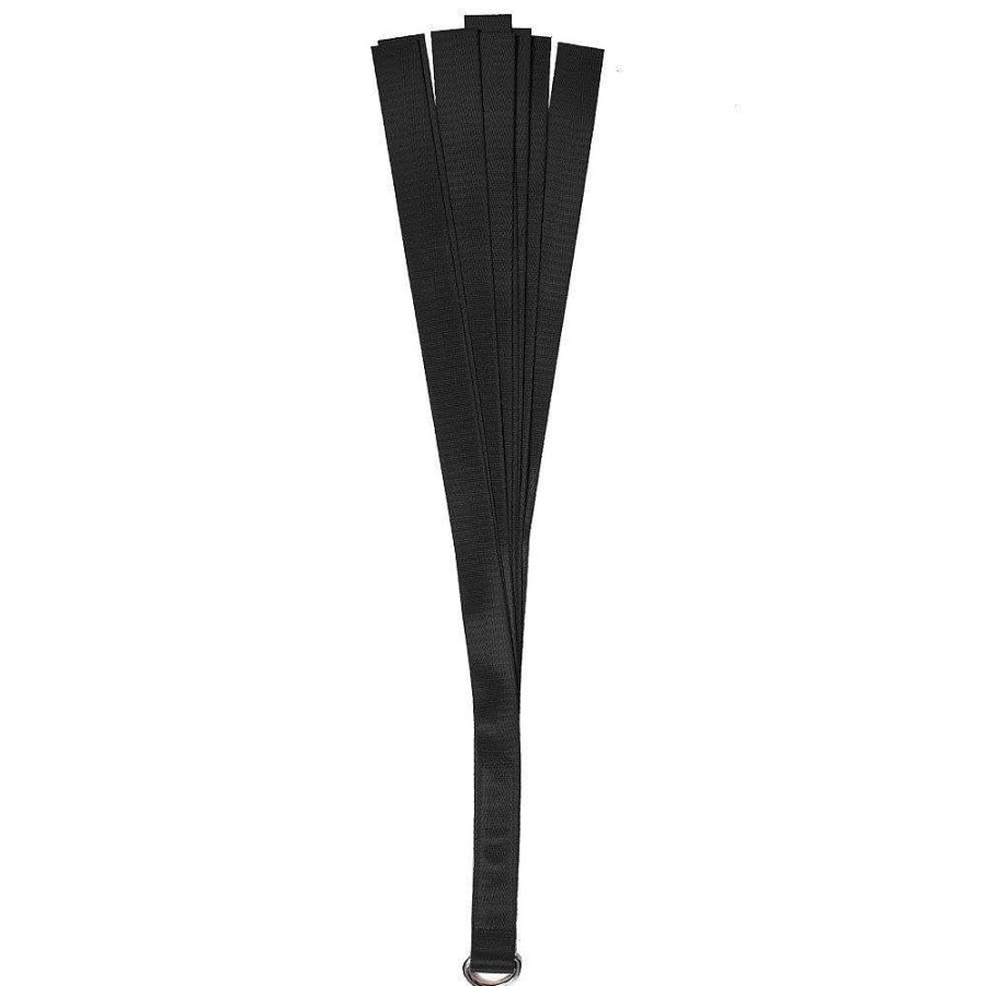 Bondara Bondara Cardinal Sin Ribbon Flogger - 21 Inch Black Floggers, Whips & Ticklers