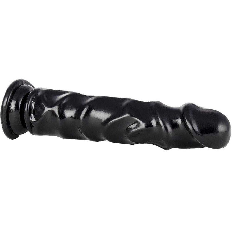 Bondara Bondara Nobbly Jobbly Suction Cup Dildo - 8.8 Inch Black Dildos