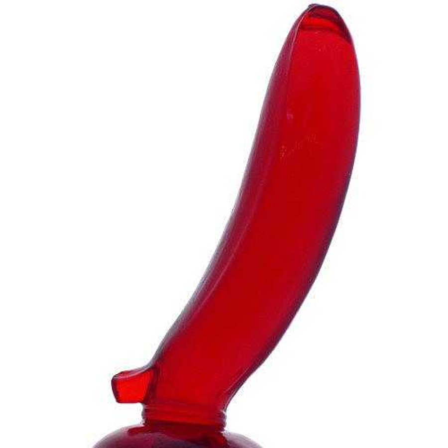 Bondara Bondara O-Gasmic Red Jelly Banana Dildo - 6 Inch Sunburnt Red Dildos