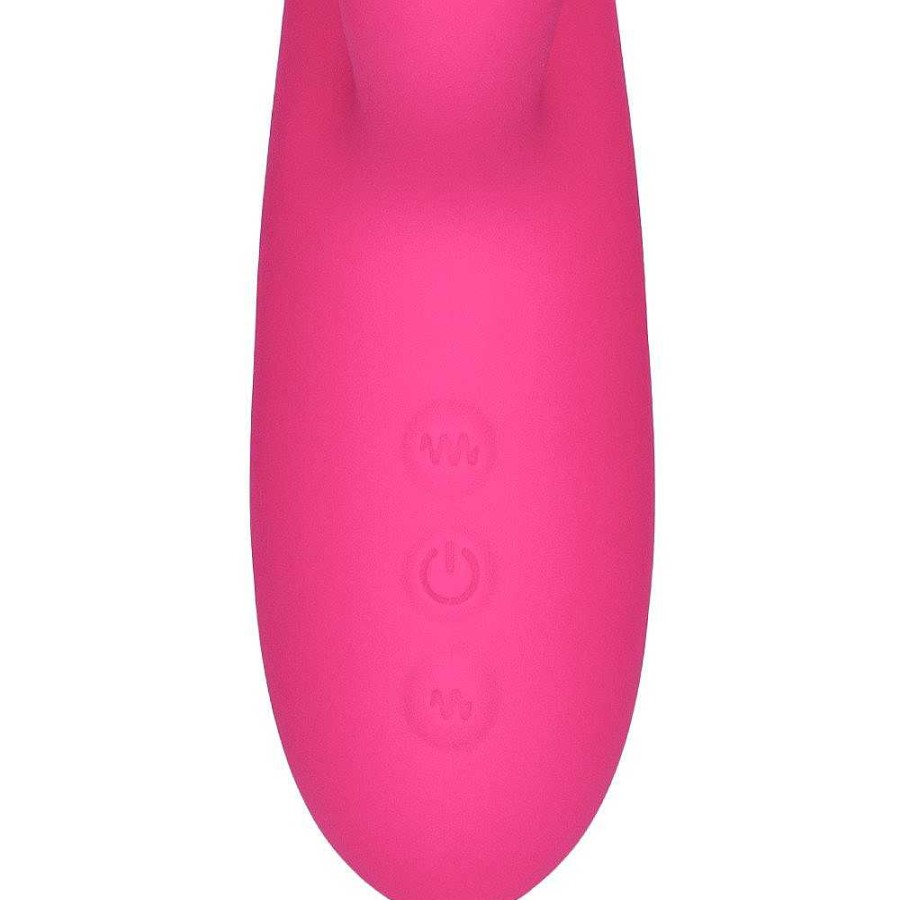 Bondara Bondara Love Tap 15 Function Tapping Rabbit Vibrator Pink Vibrators