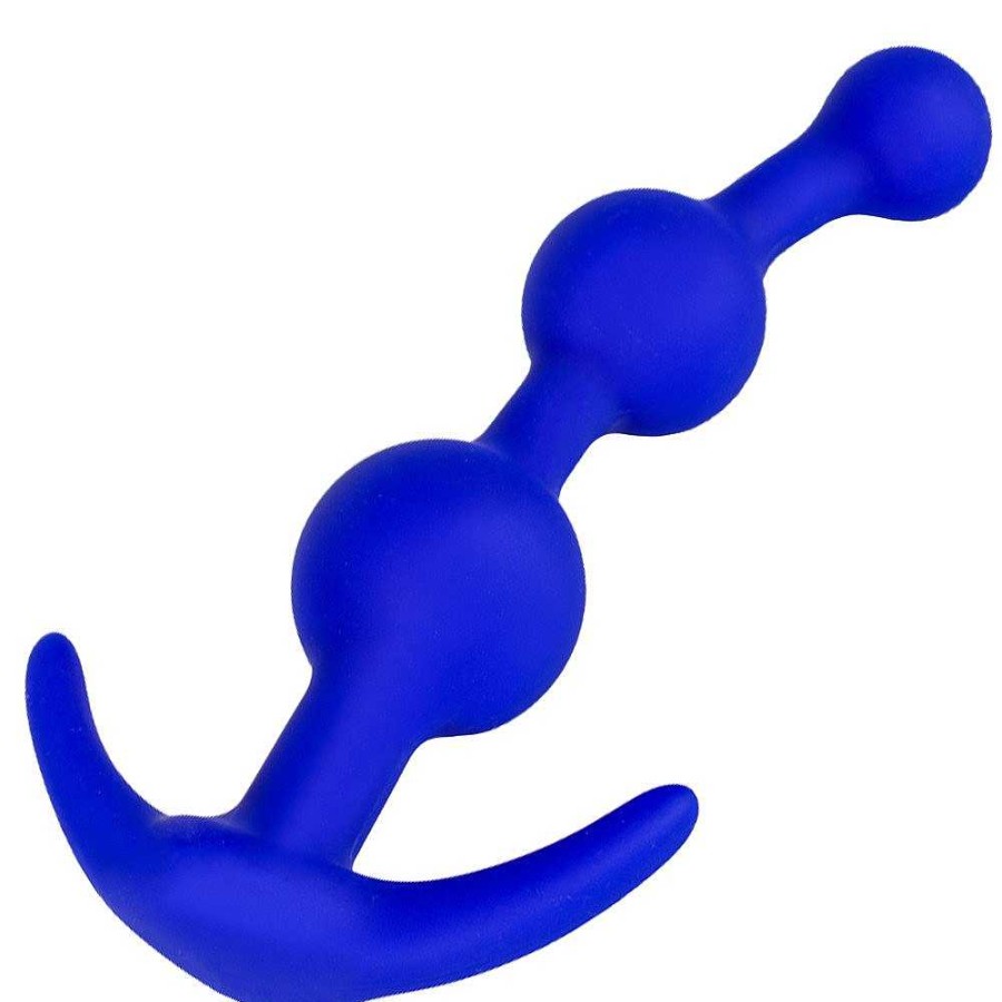 Bondara Bondara Blue Silicone Anchor Anal Beads - 5 Inch Bright Blue Anal Toys