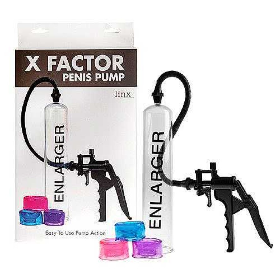 Bondara Essentials X Factor Vacuum Penis Pump Black/Clear Male Sex Toys