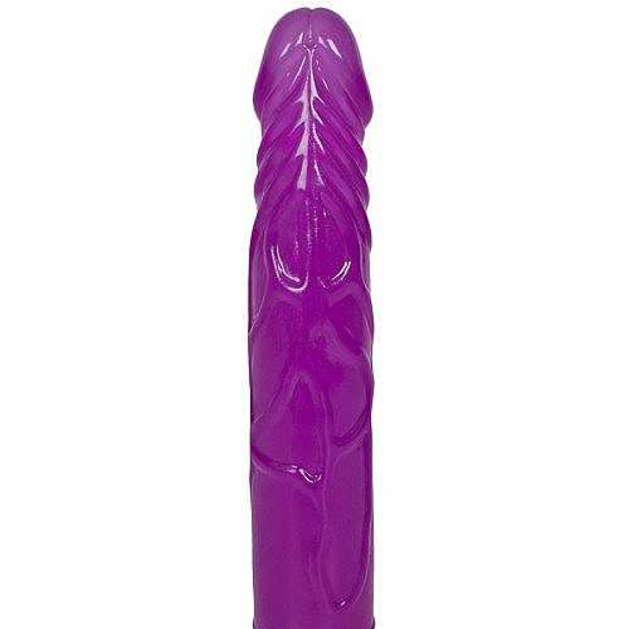 Bondara Bondara Vivid Purple Jelly Dildo - 7 Inch Clear Purple Dildos