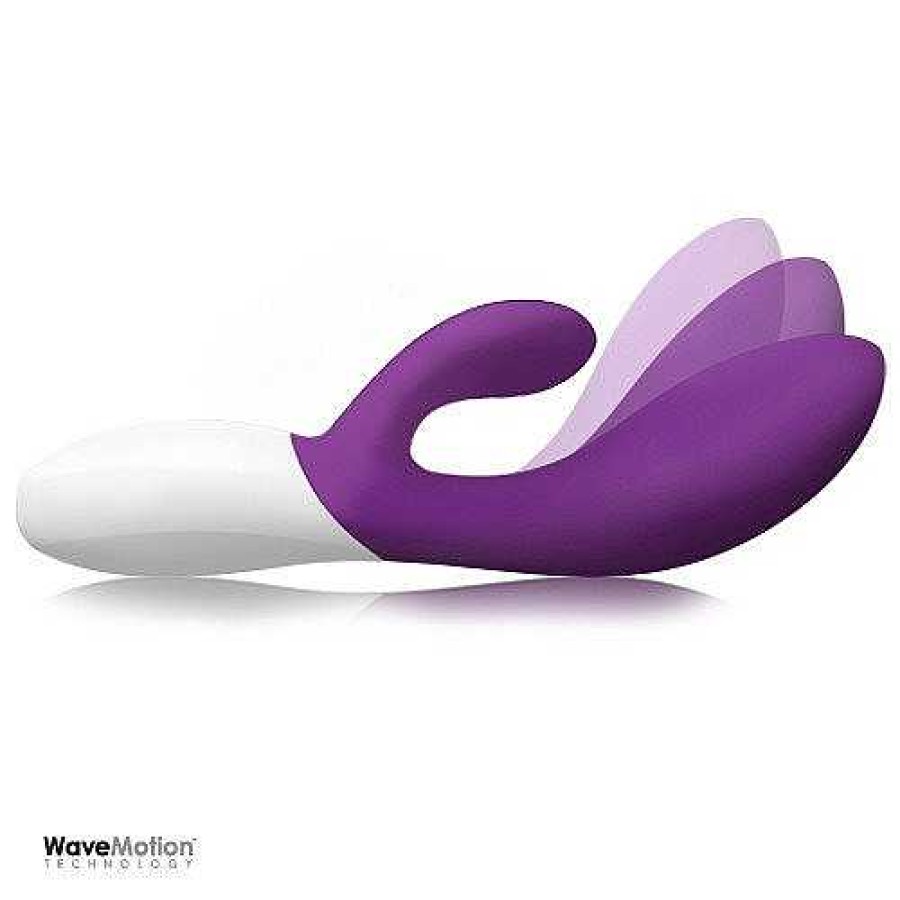 Lelo Lelo Ina Wave 10 Function Rechargeable Rabbit Vibrator Plum Vibrators